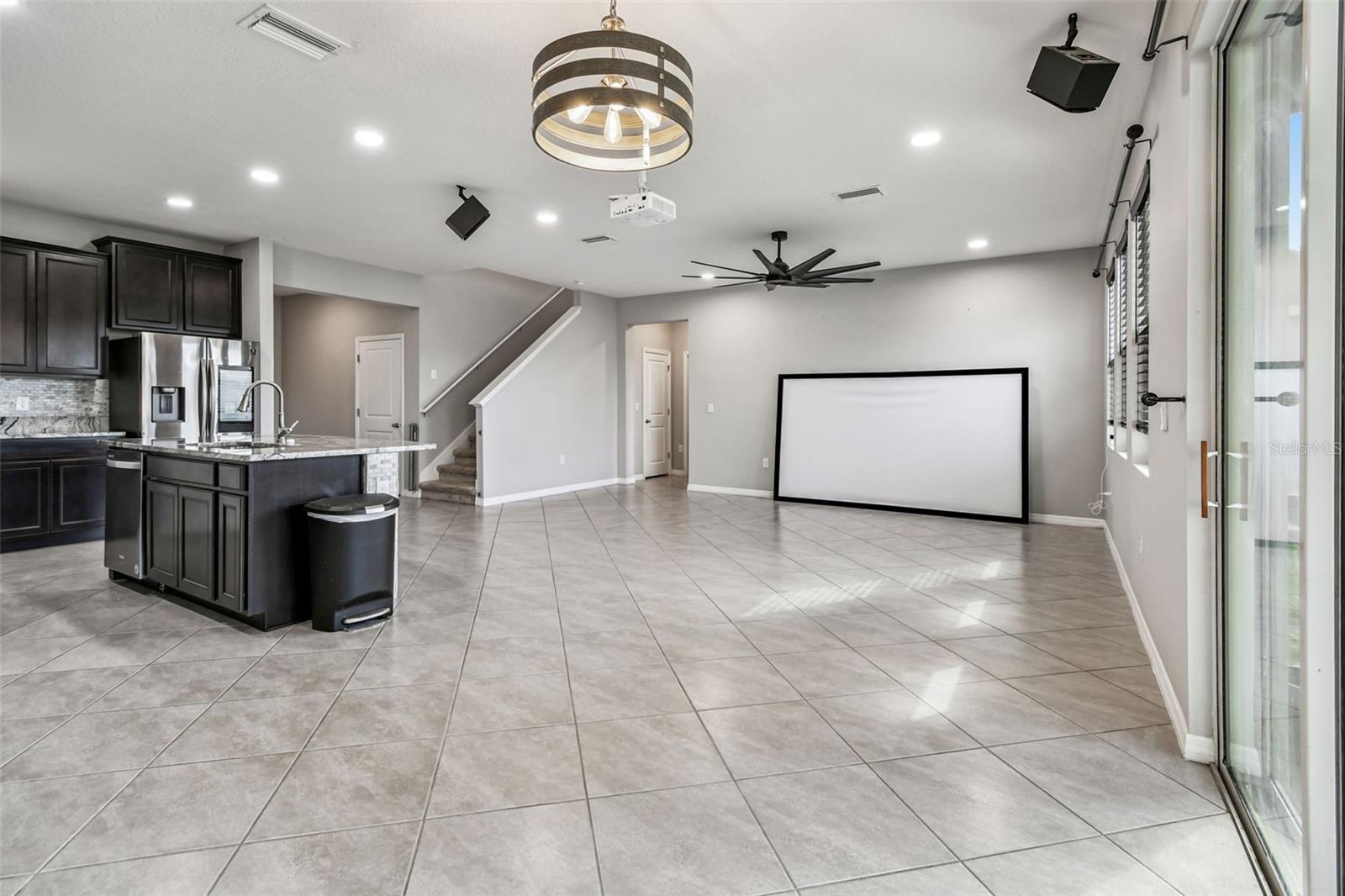 Kitchen and living room