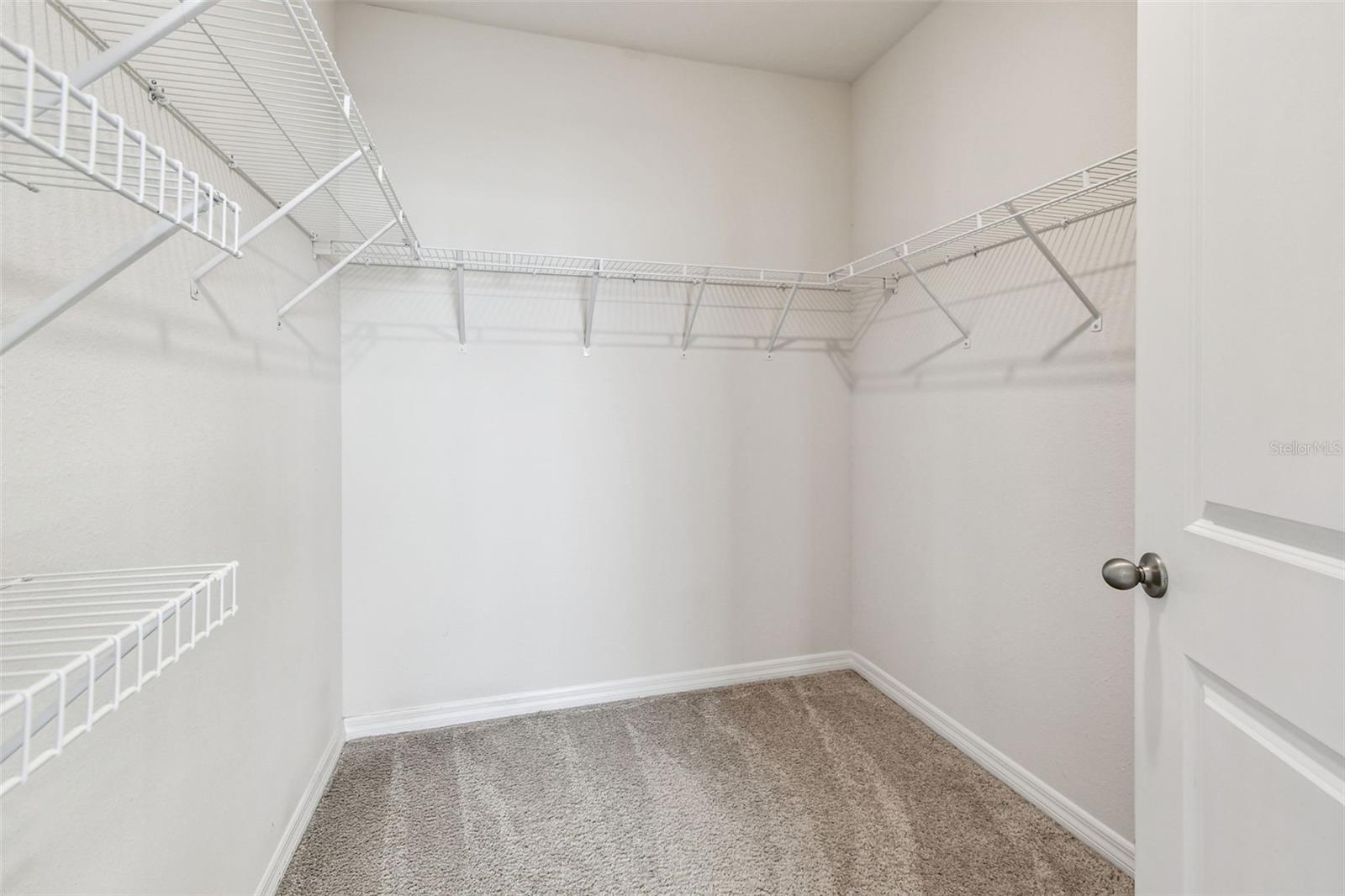 Second walk-in closet primary suite