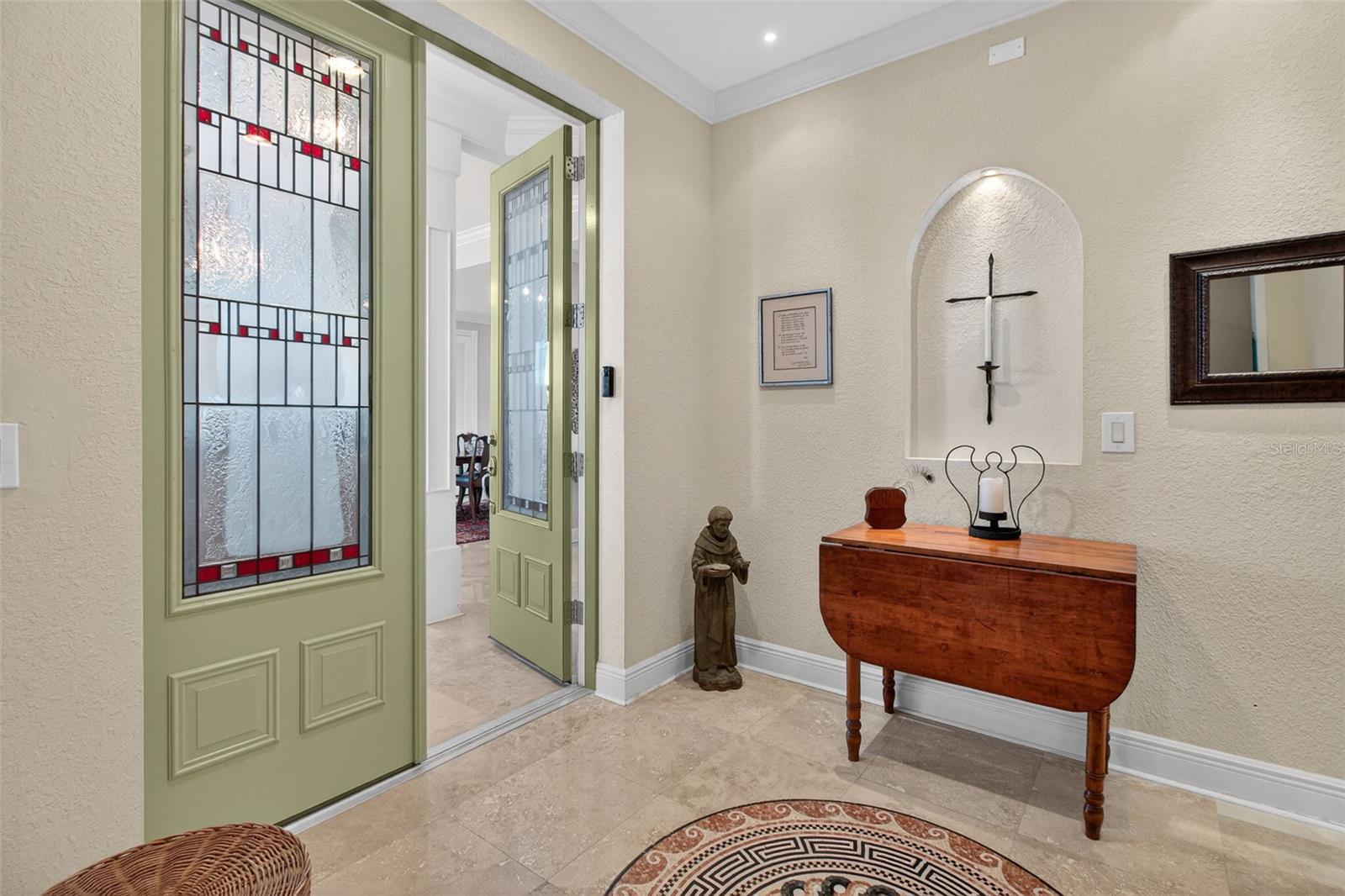 Elevator opens to your private foyer