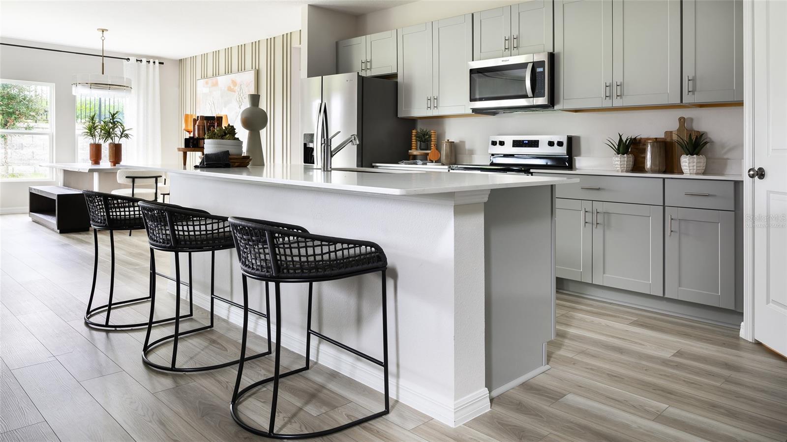 virtually staged/model home