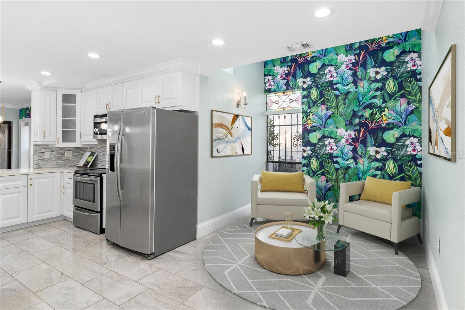 Love this cozy nook! Virtually Staged