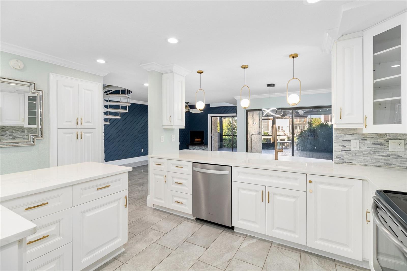 Large kitchen is truly the heart of the home!