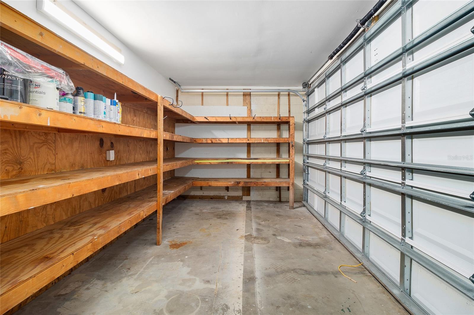 The modified garage provide ample storage!