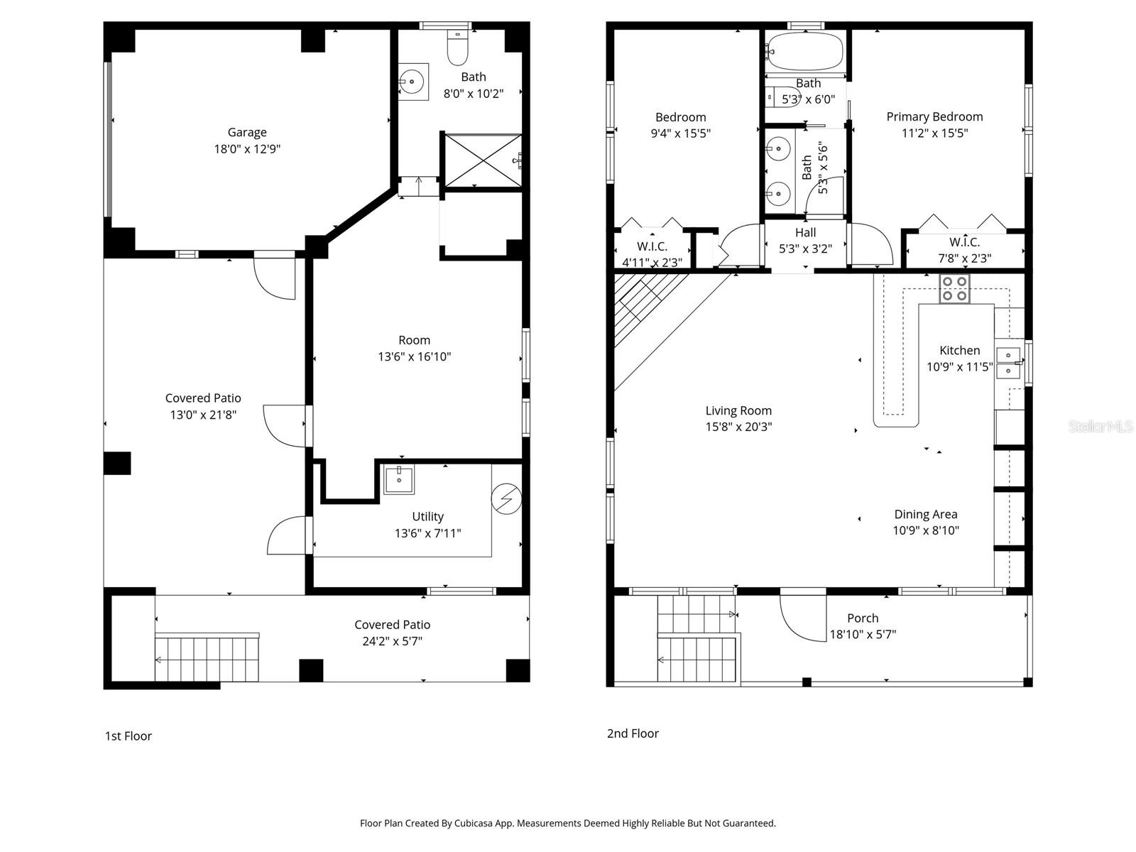 Living space is on the second floor.