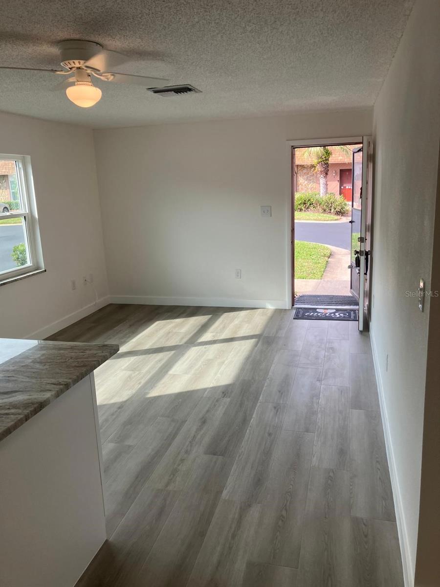 Livingroom view from kitchen.