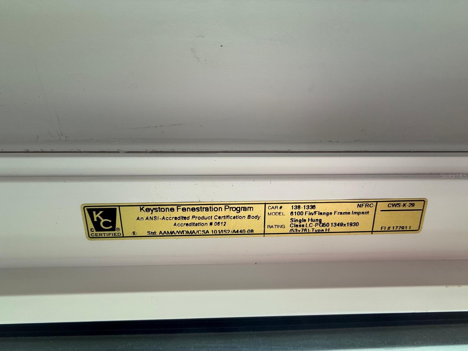 New Hurricane rated windows.