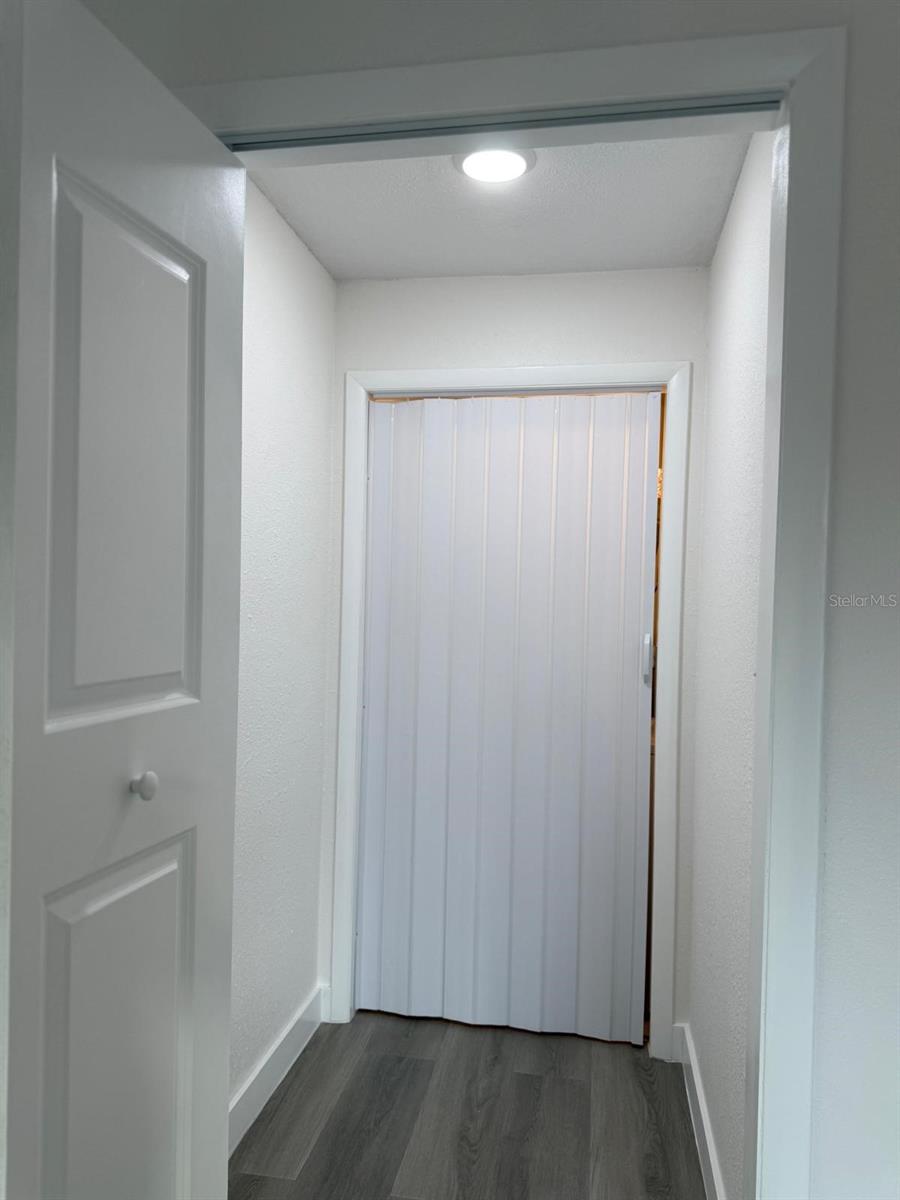 Master closet access to Washer, Dryer and water heater.