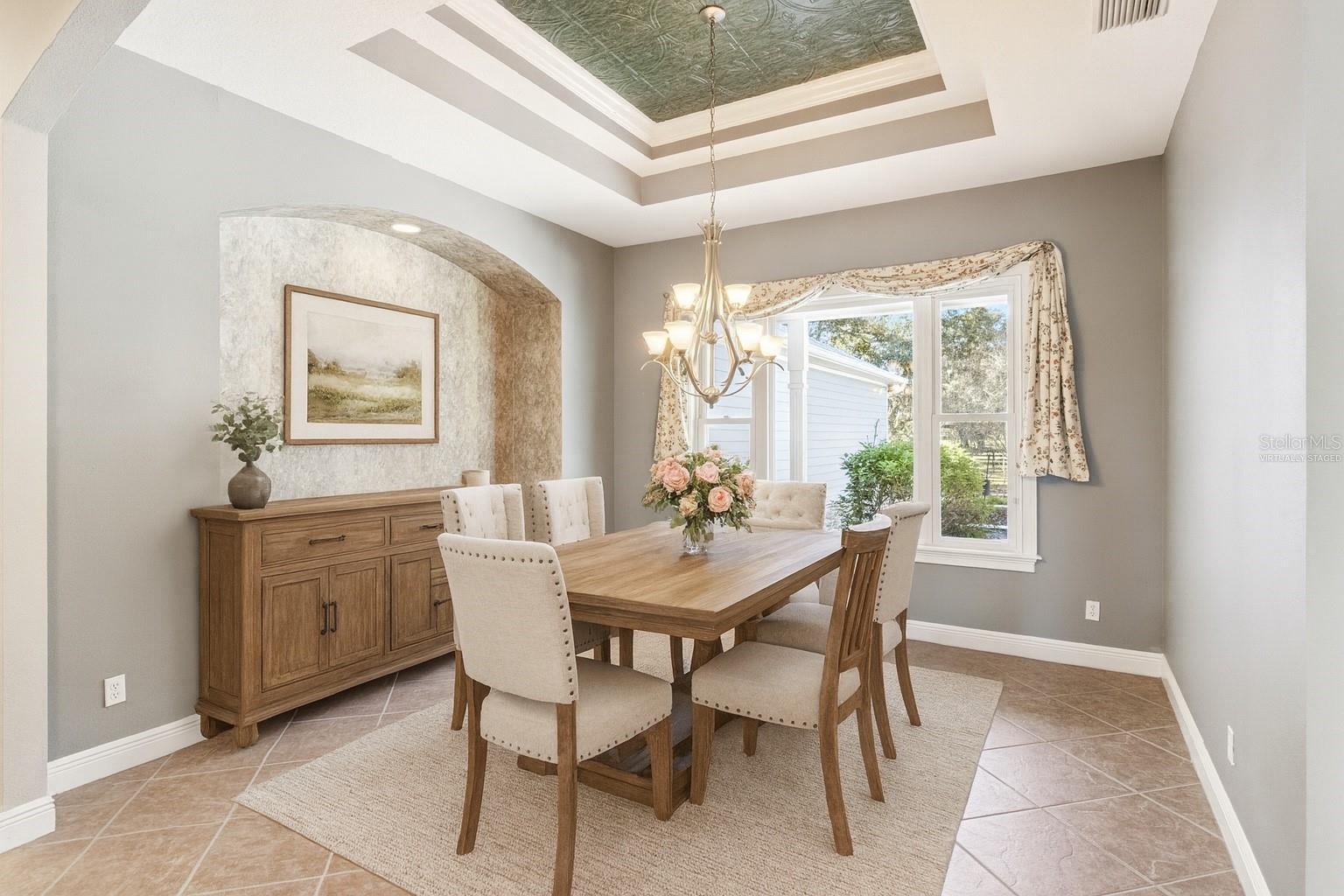 Virtually Staged Dining Room