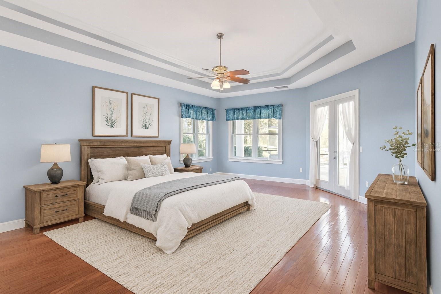 Virtually Staged Primary Bedroom