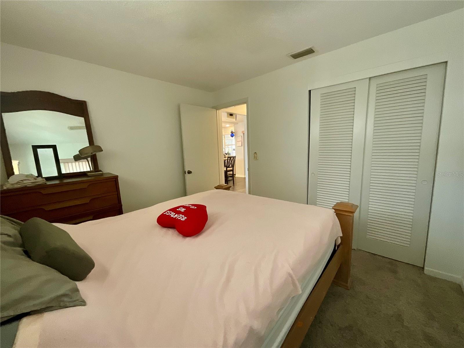 Guest bedroom view towards front hall