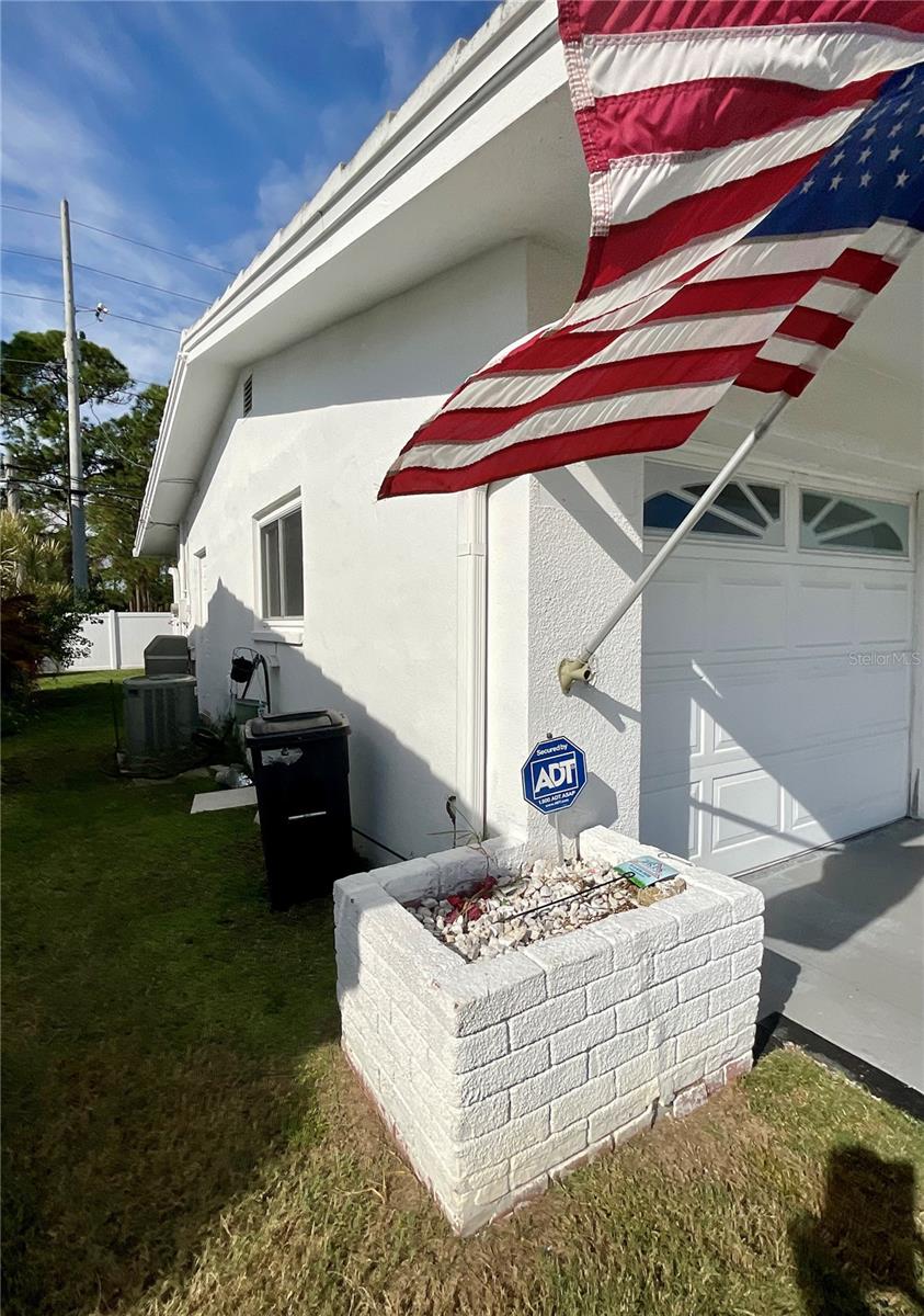 Exterior of house - south side