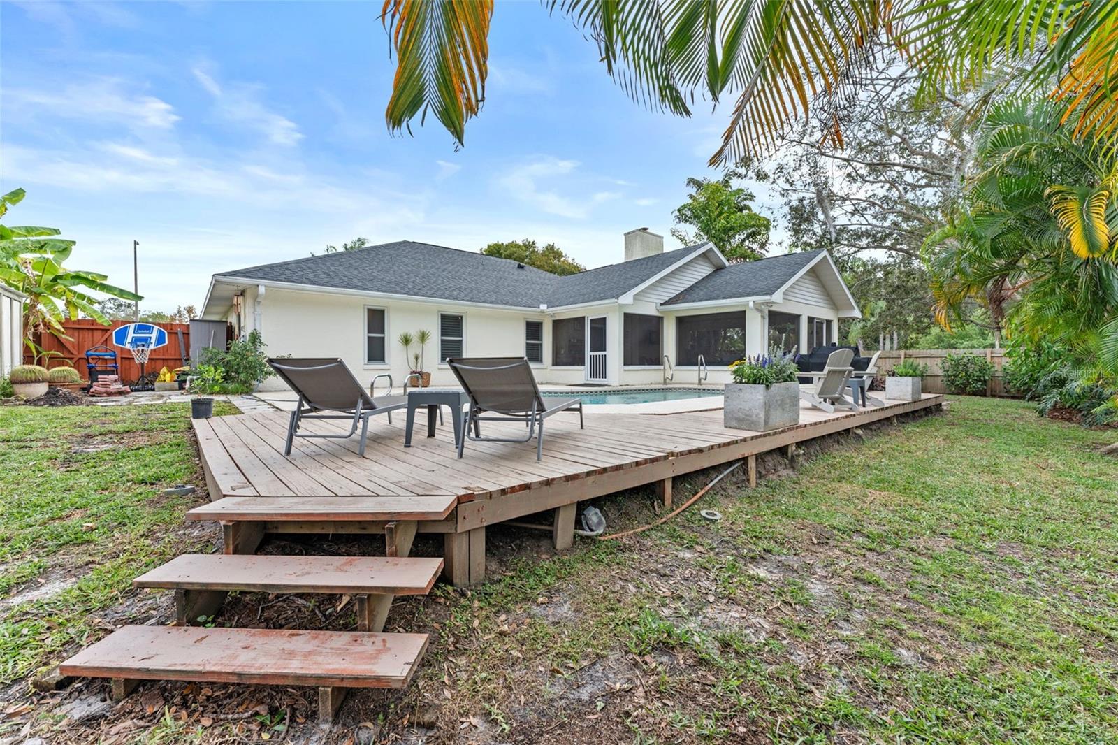 Backyeard with Fencing all Around!