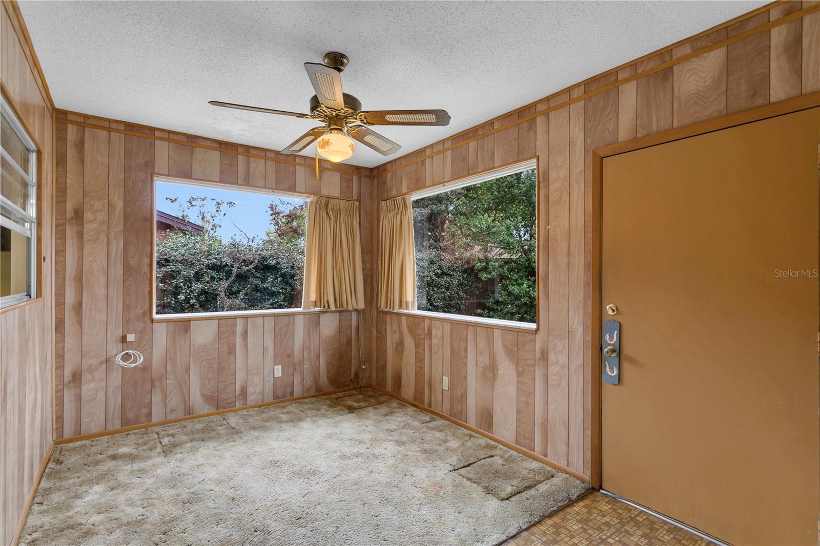 Office with access to rear yard