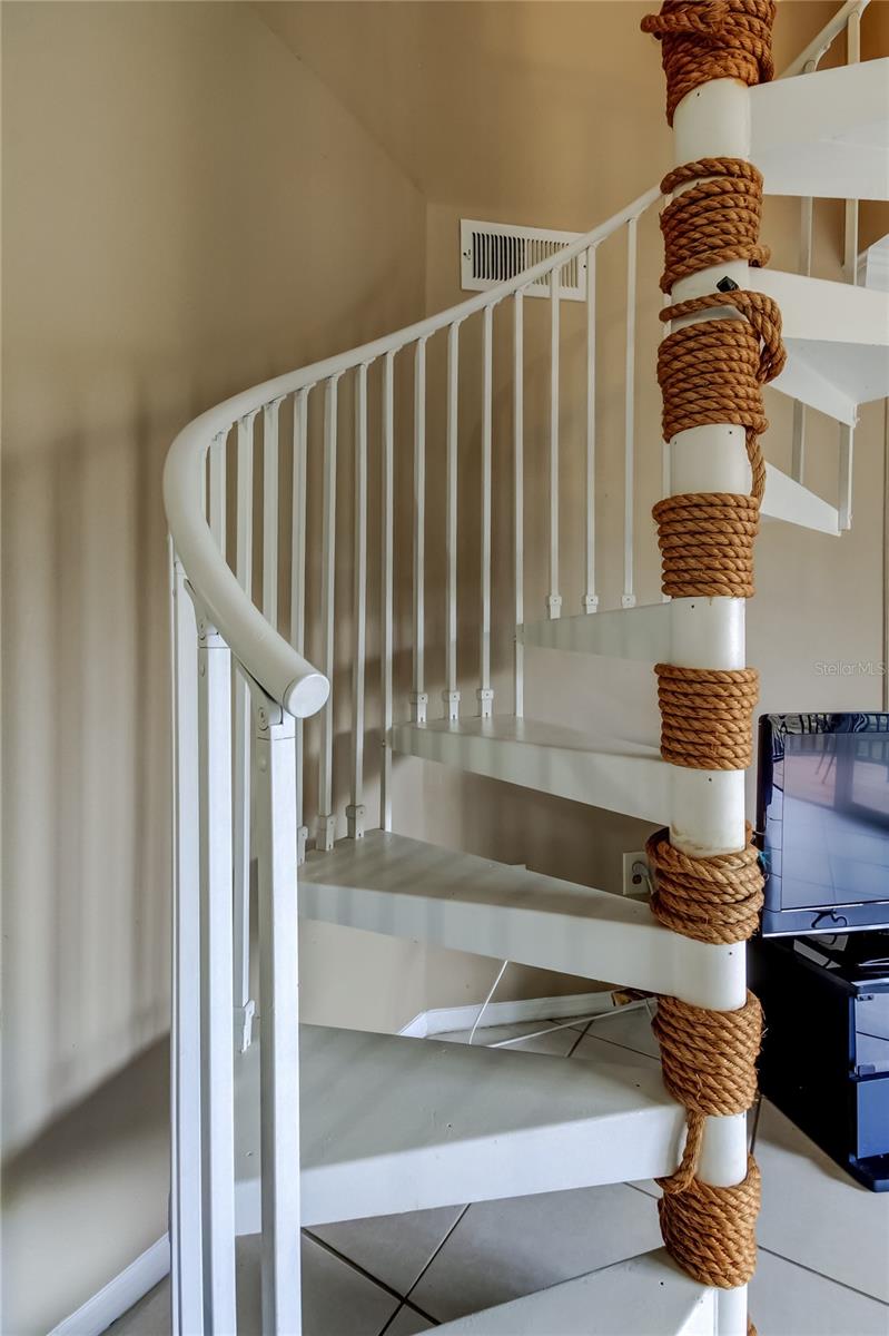 Staircase leading to Loft