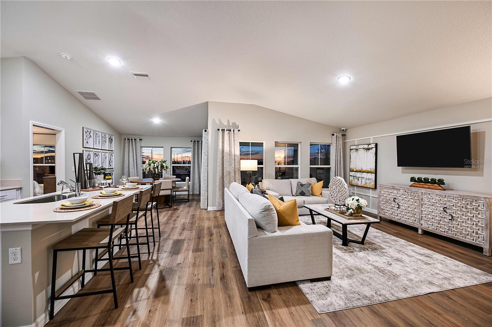 virtually staged/model home