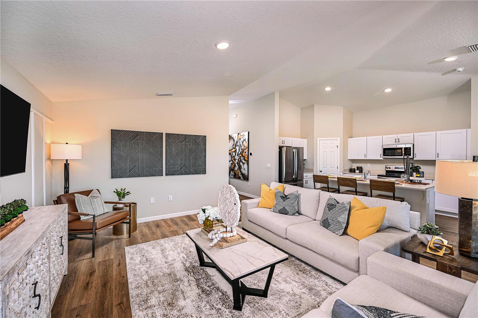 virtually staged/model home