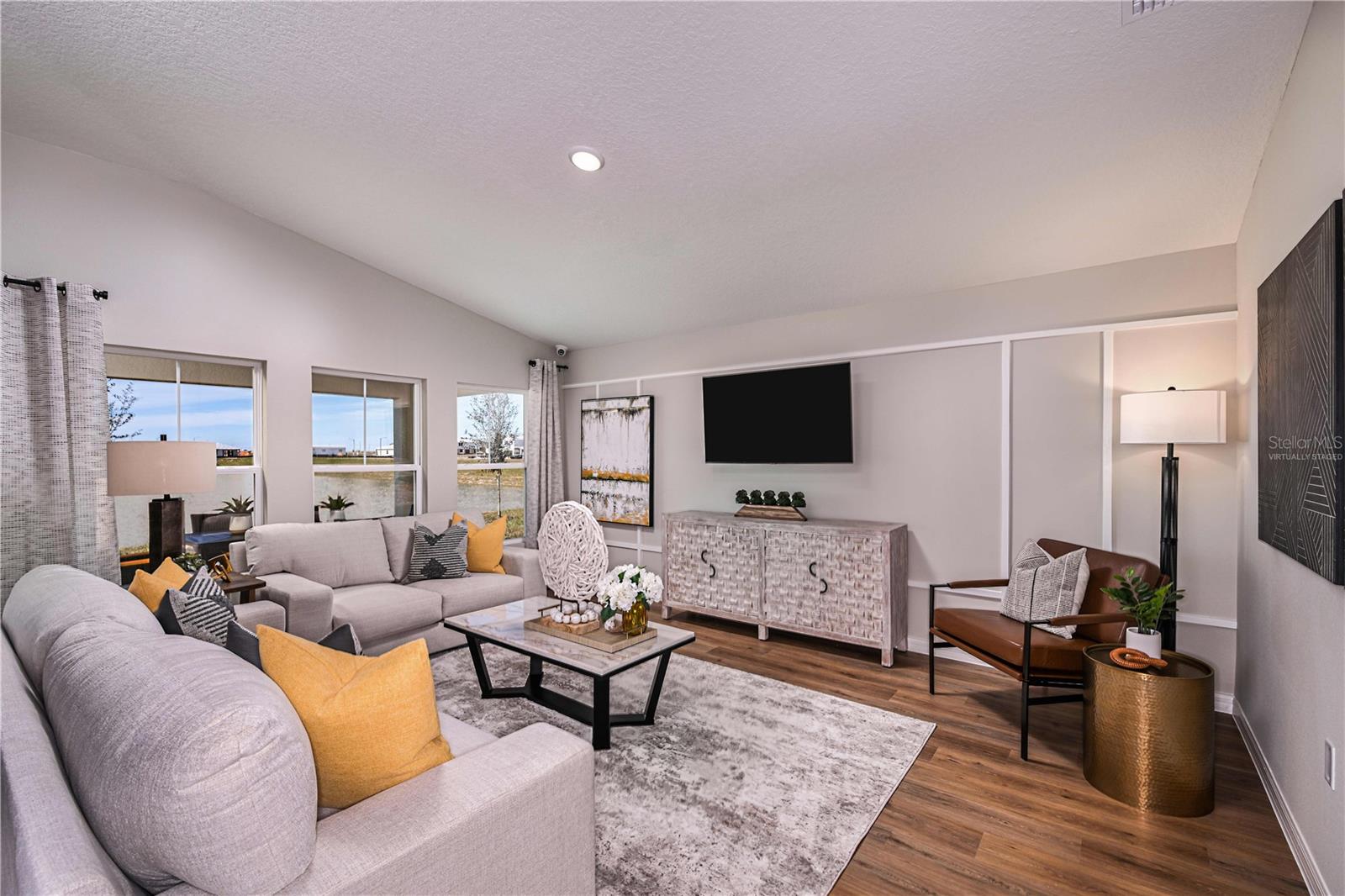 virtually staged/model home