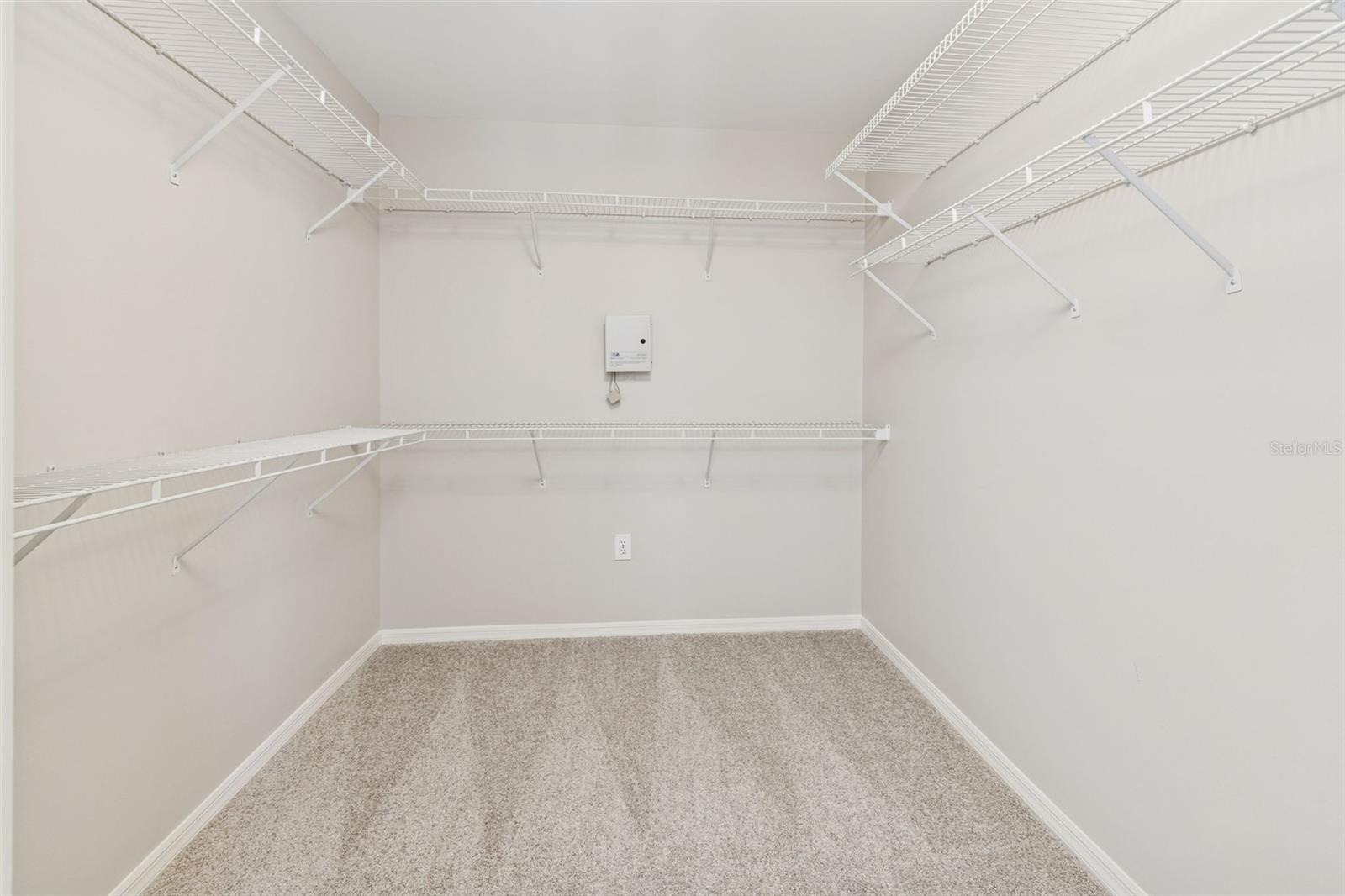 Walk-in primary closet