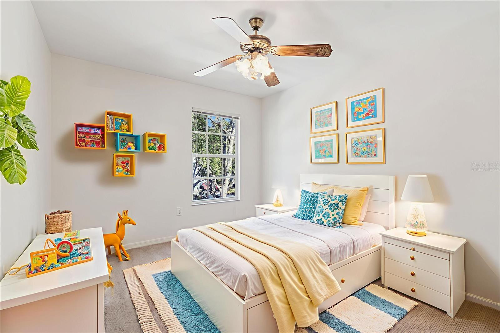 Virtually staged bedroom 2