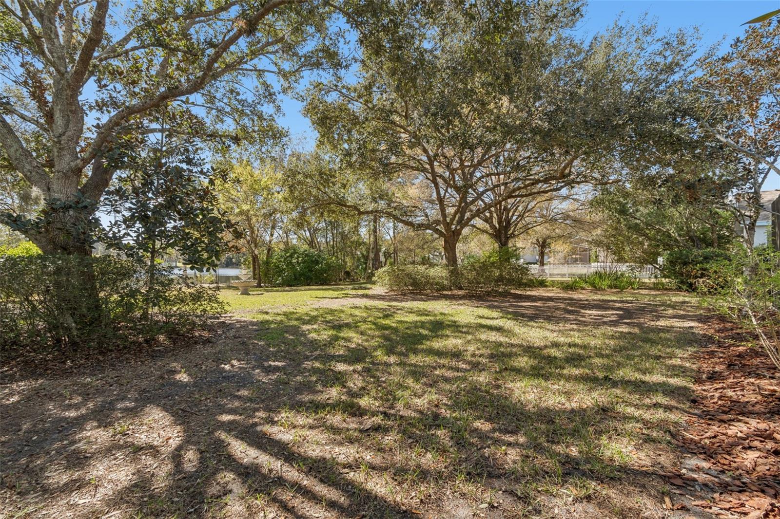 Deep lot with woods and water views