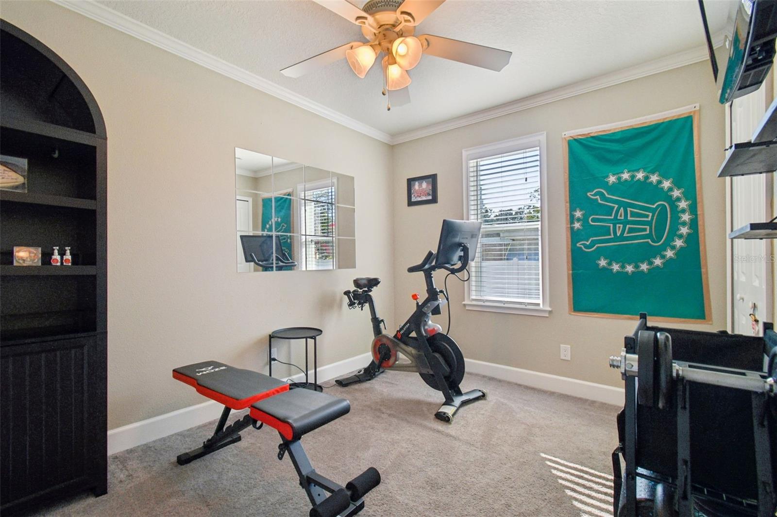 Bedroom two currently being used as a den