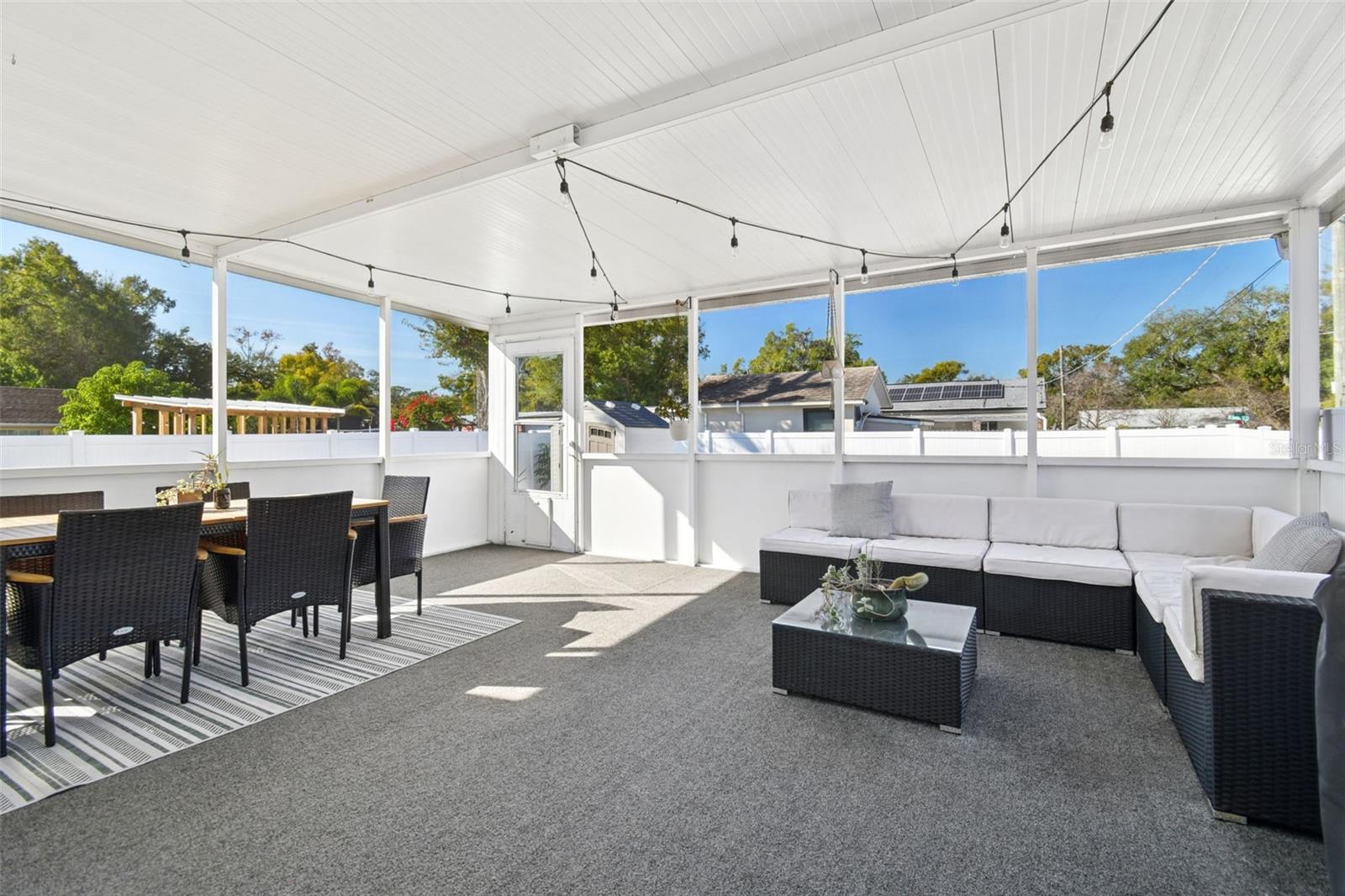 Huge outdoor patio. Great for entertaining.