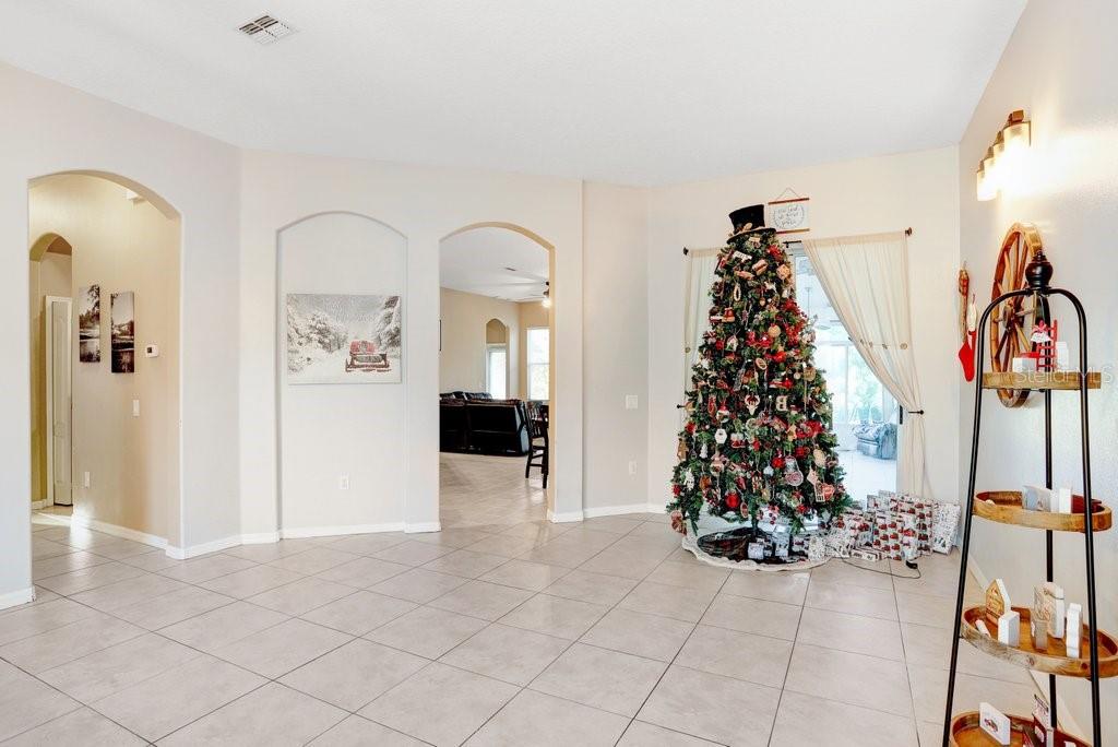 Living room from foyer view