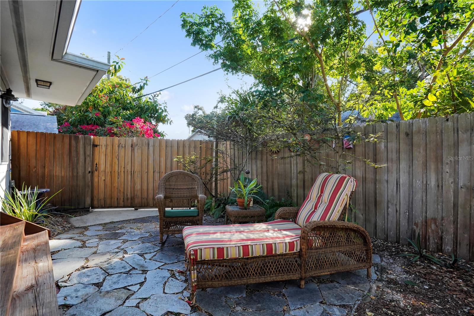 private patio off living area