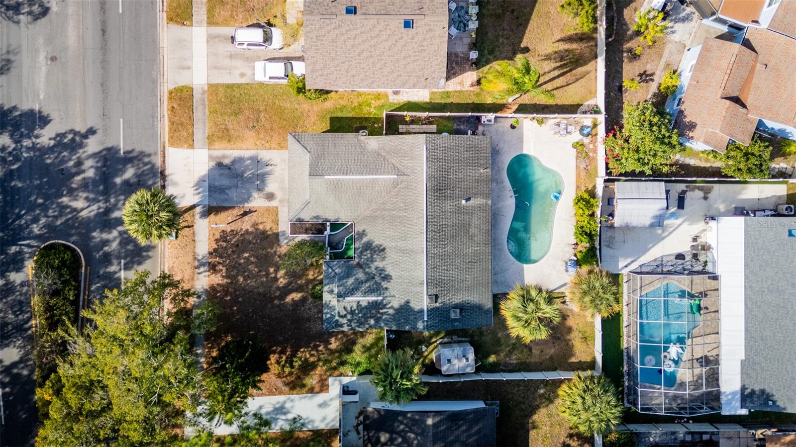Aerial View of pool area