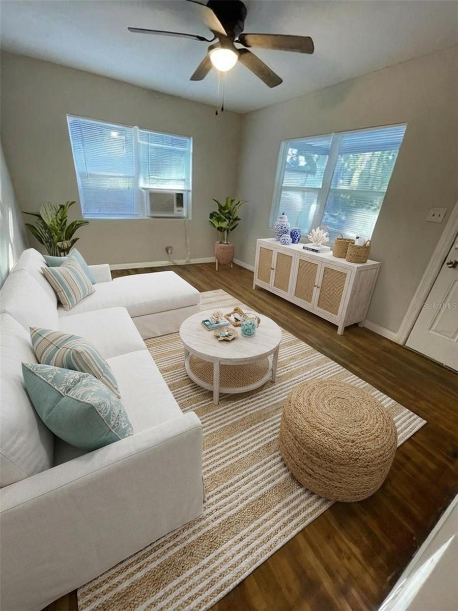Living room - virtual staging