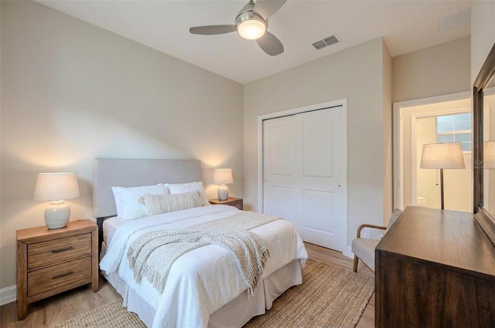 Virtually Staged Guest Bedroom
