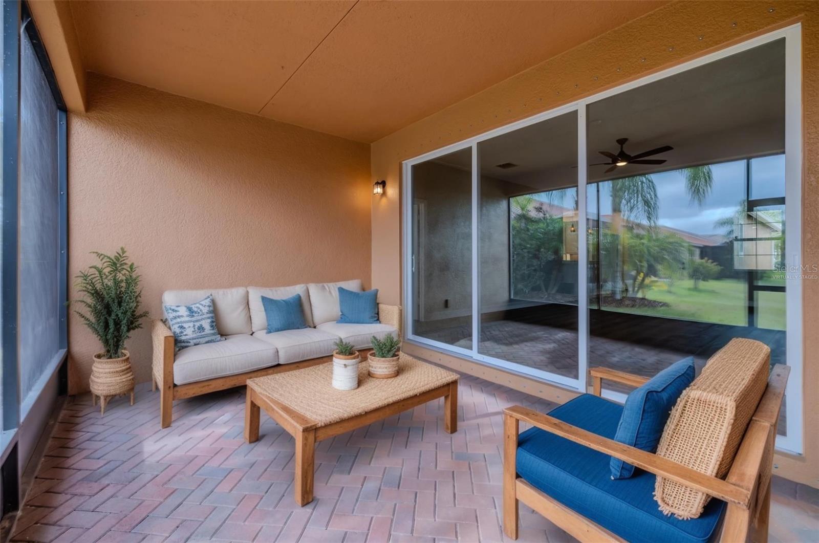 Virtually Staged Screened in Lanai