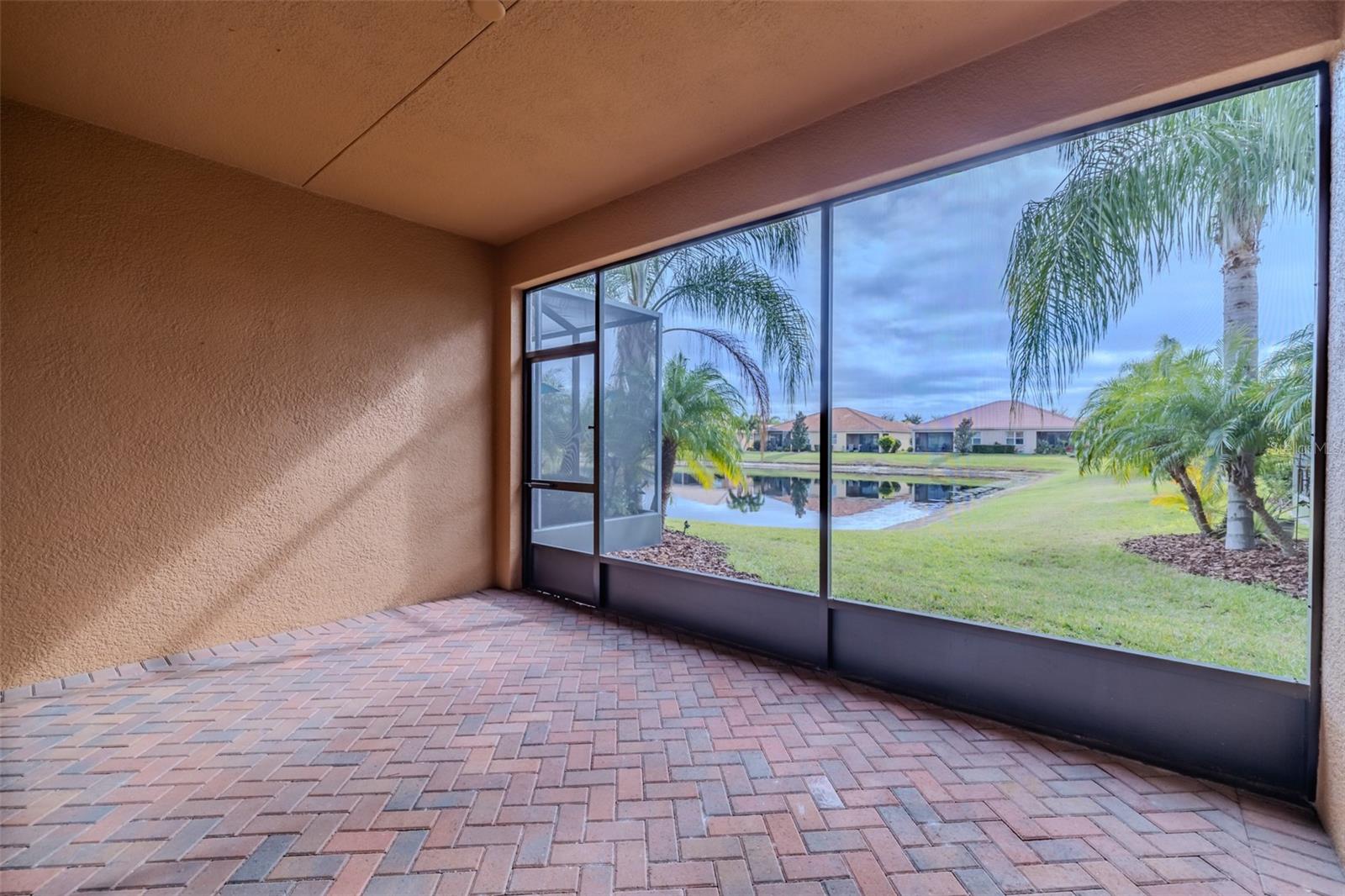 Screened in Lanai with Pond View