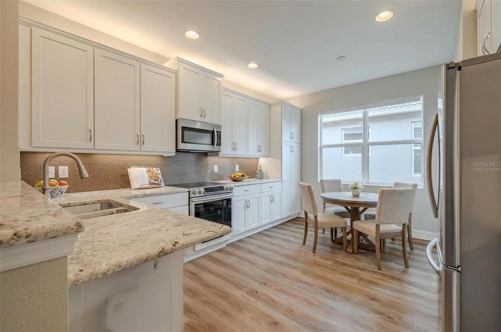 Virtually Staged Kitchen & Dinette