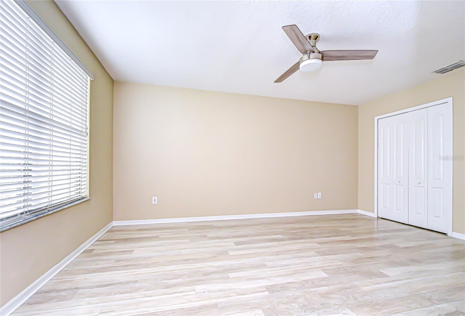 Tons of natural light with two closets!