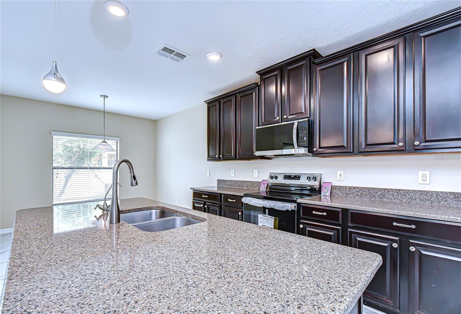 Granite countertops and 42" cabinets!