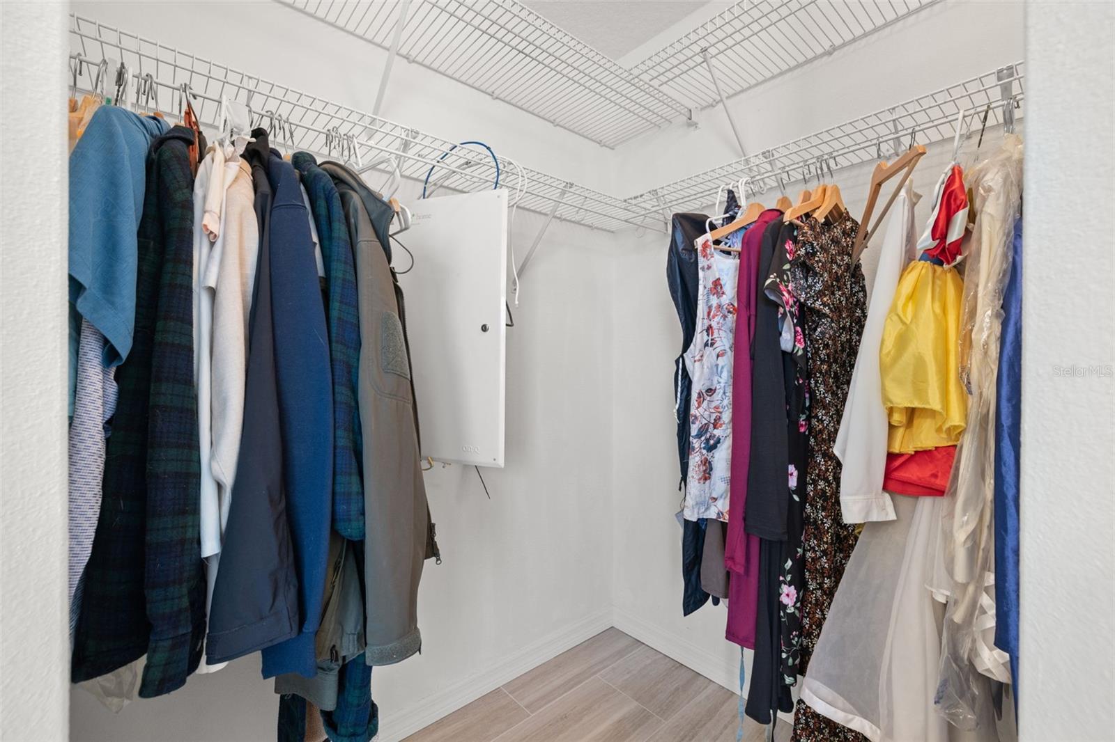 Primary bathroom walk in closet