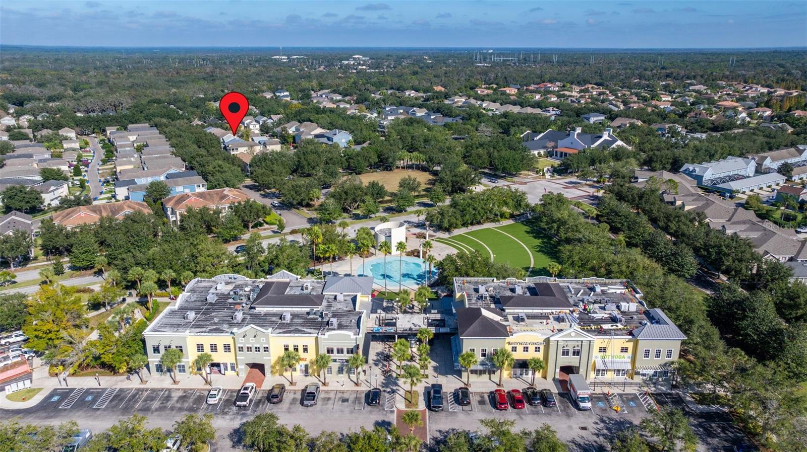 Park Square showing location of home