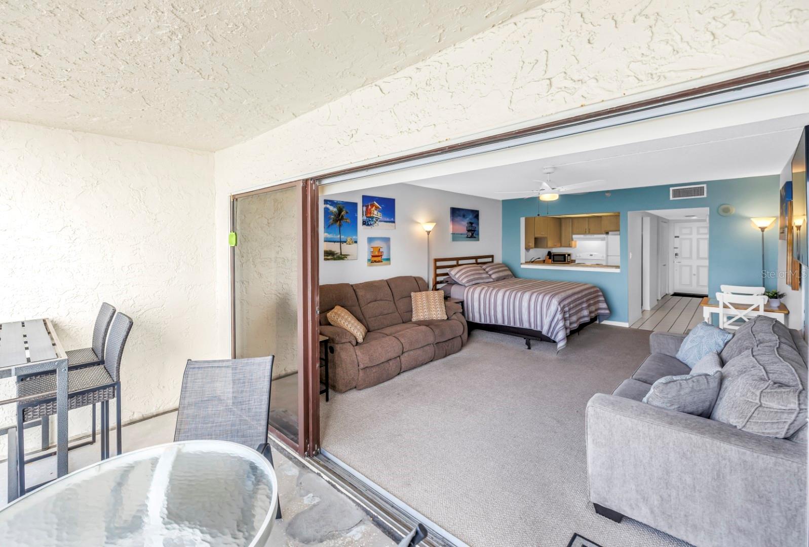 Large Sliders Open to Enjoy the Gulf Breeze