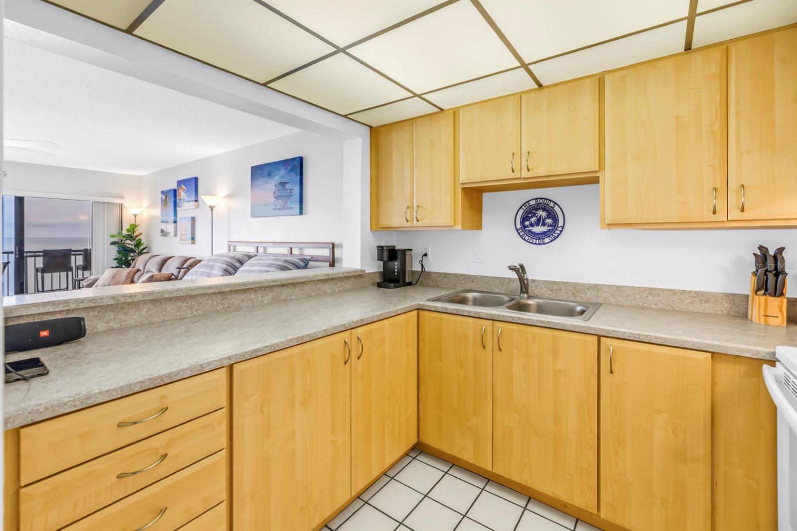 Fully Stocked Kitchen with Gulf Views