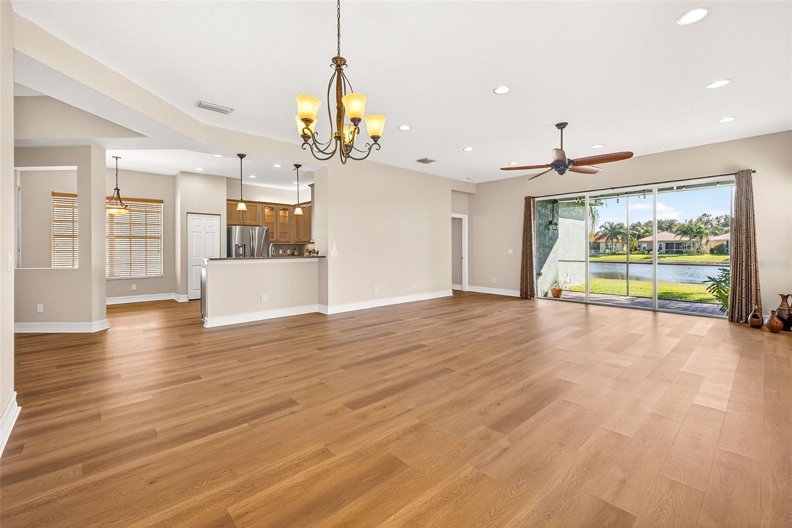 Wide open floorplan