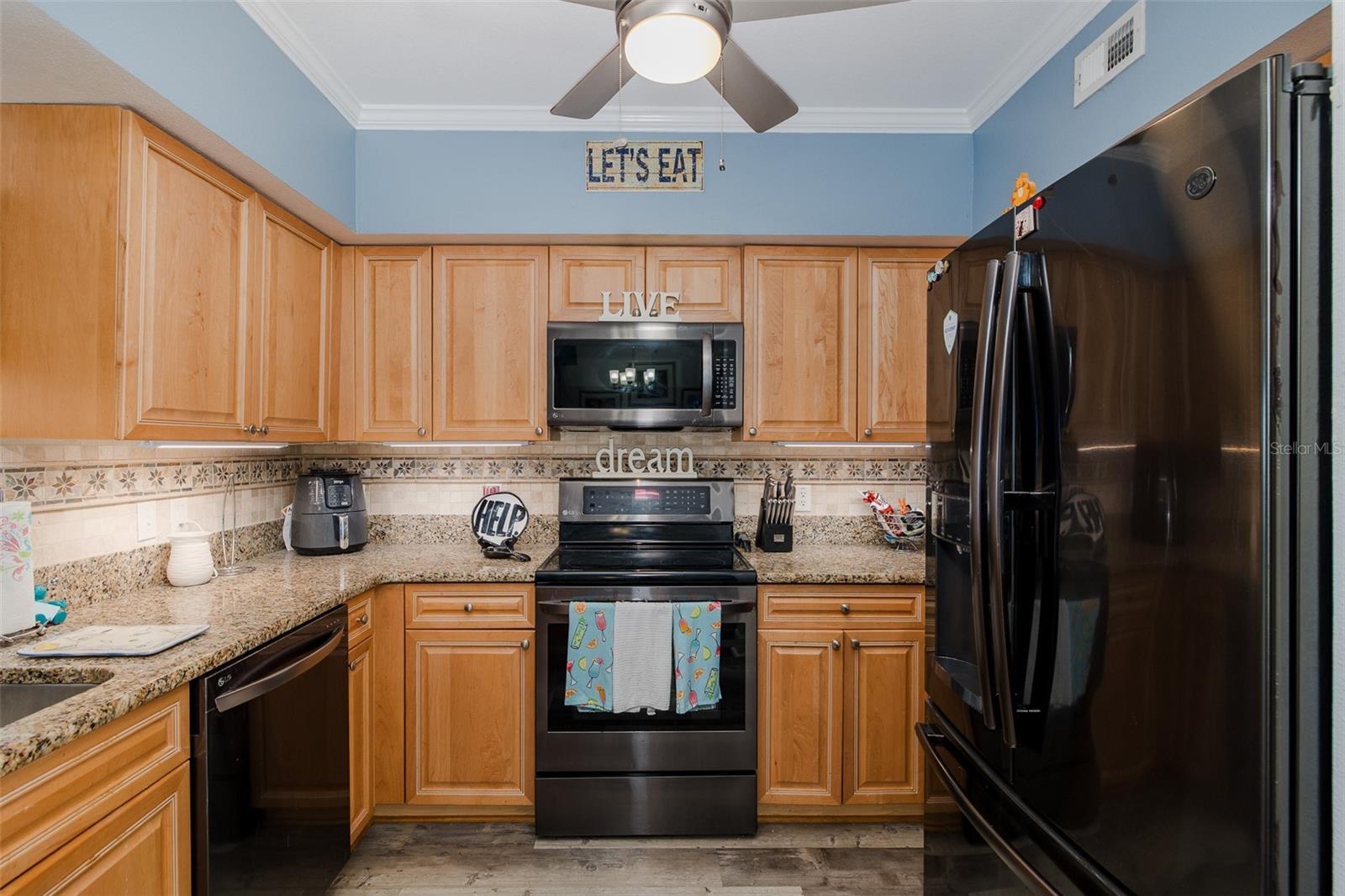 Plentiful storage cabinetry