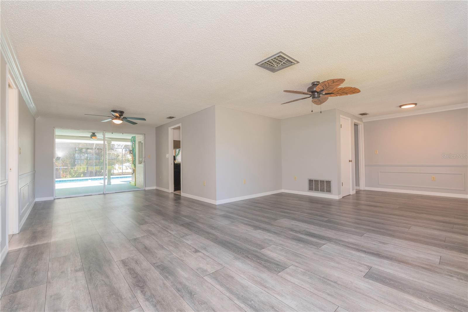 Living room and dining room.