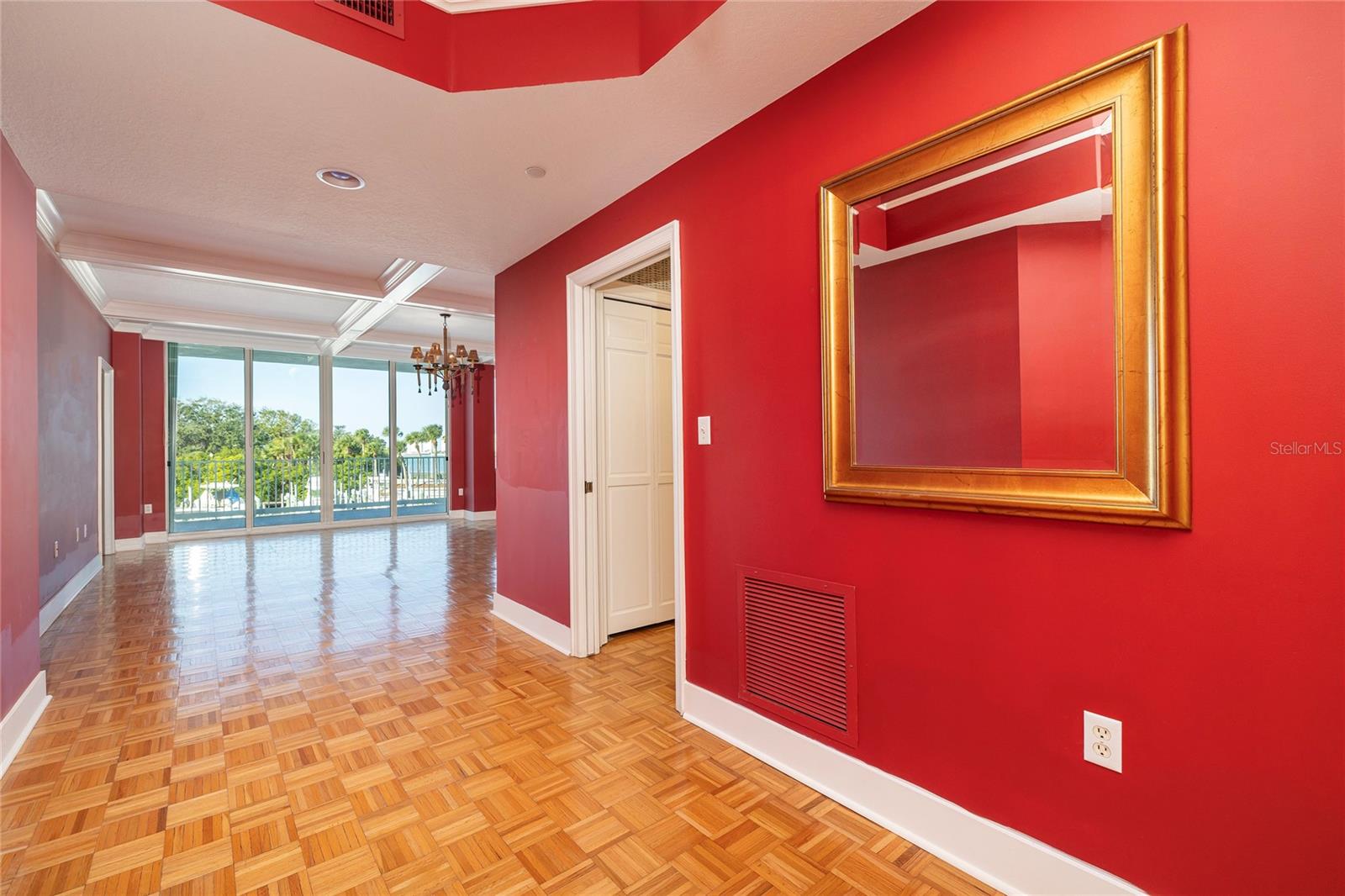 Foyer walking into the Living Room