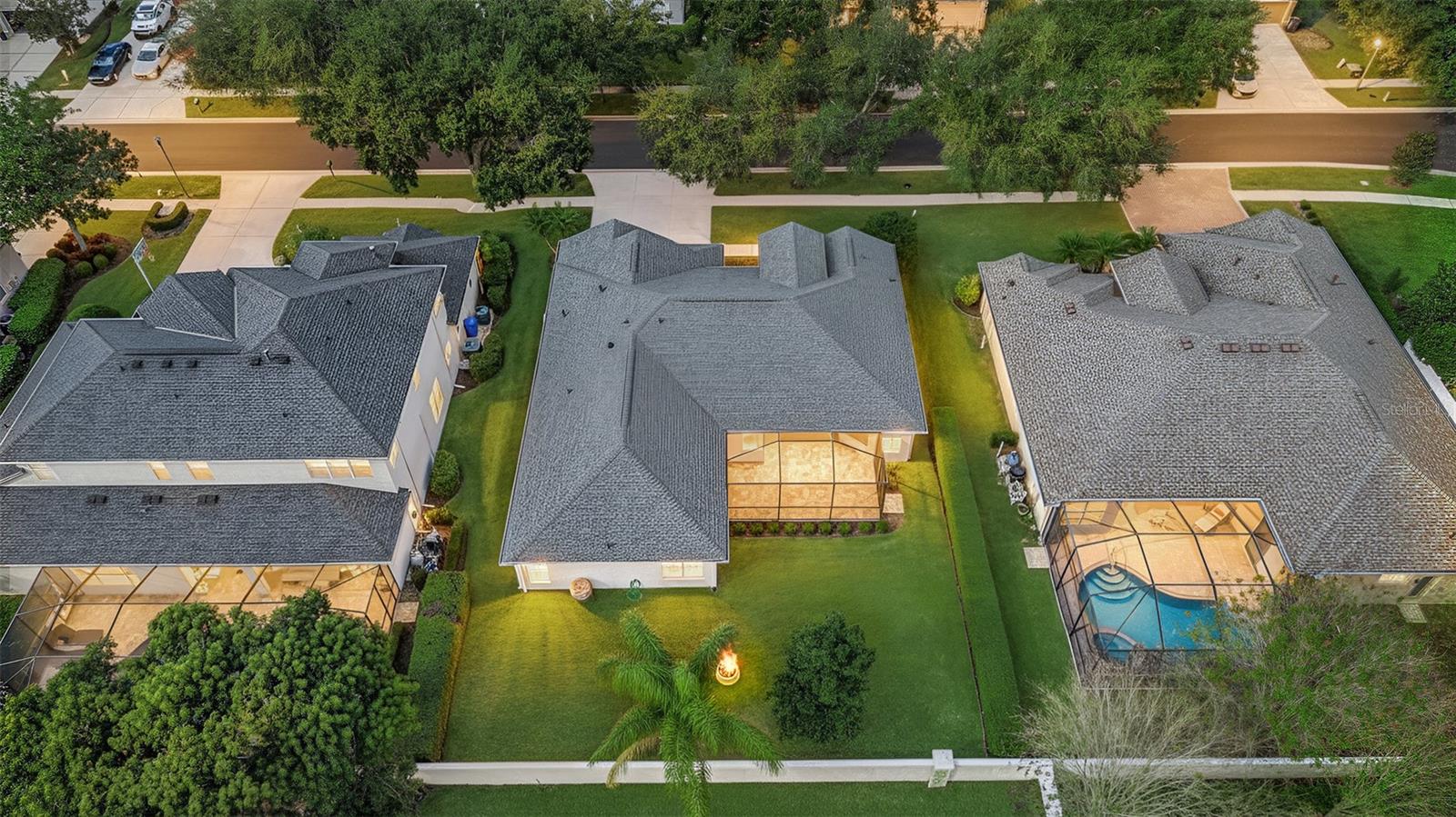 Aerial Twilight View