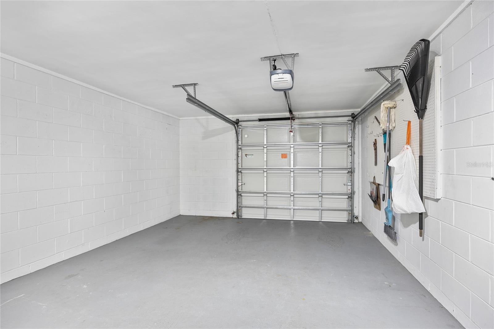 1 car garage with room for extra storage