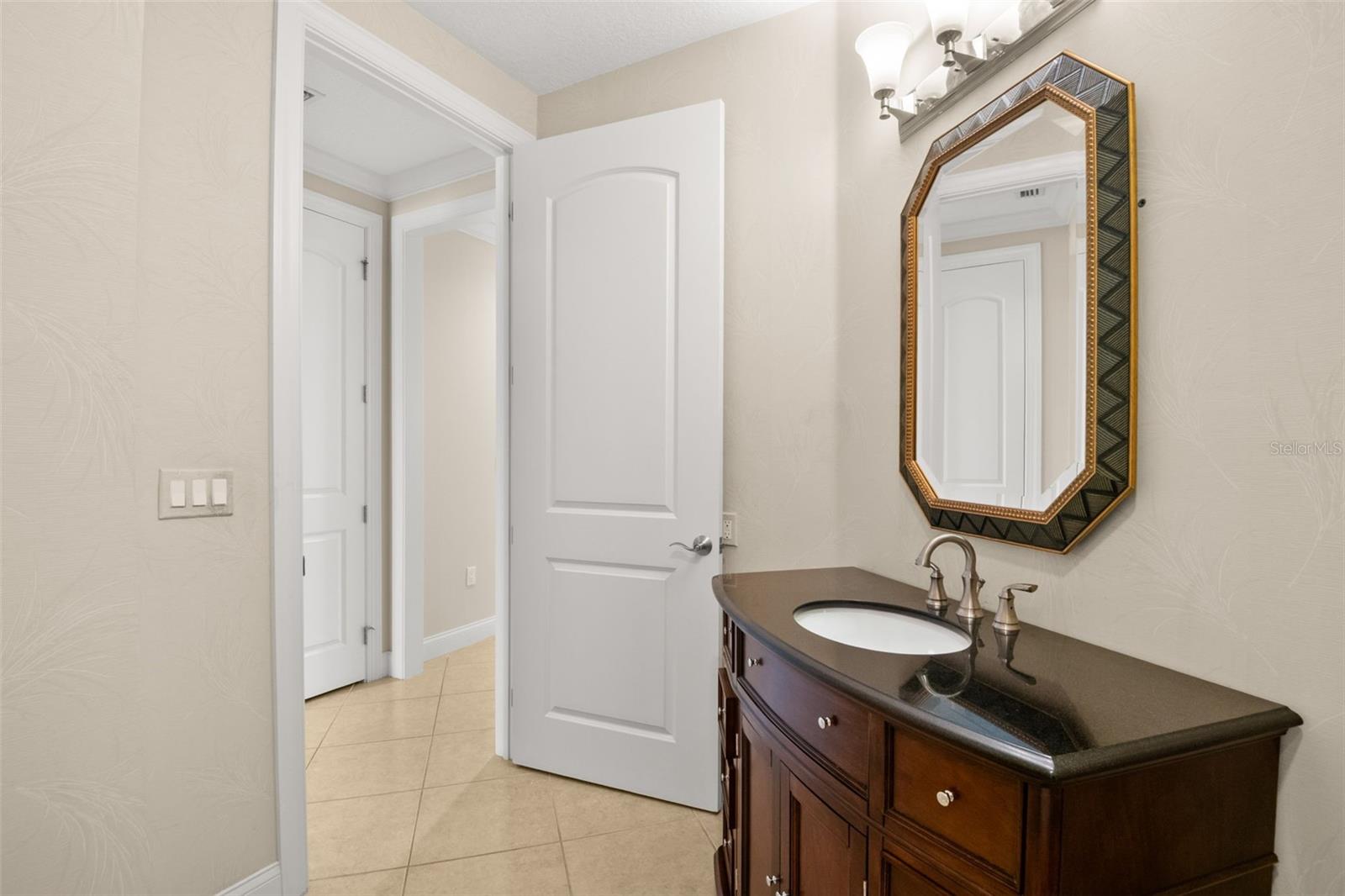 Guest Bath with shower and tub.