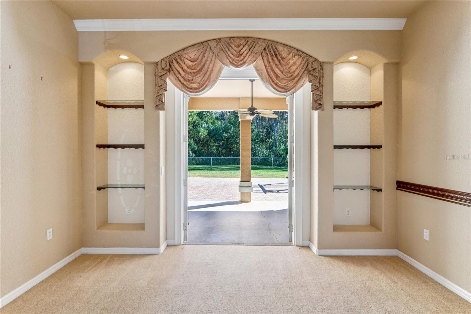 FRENCH DOORS OPEN TO THE BACK