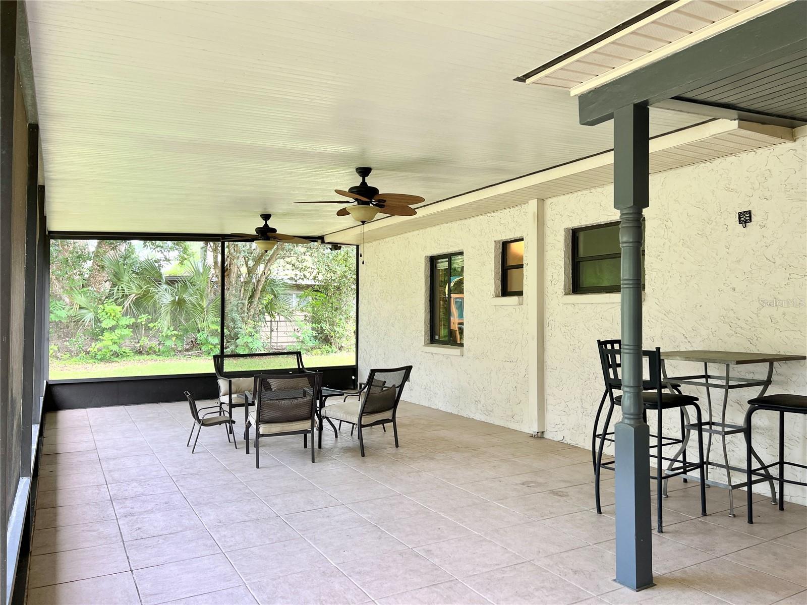 Screened Patio - Ceramic Tile Floors