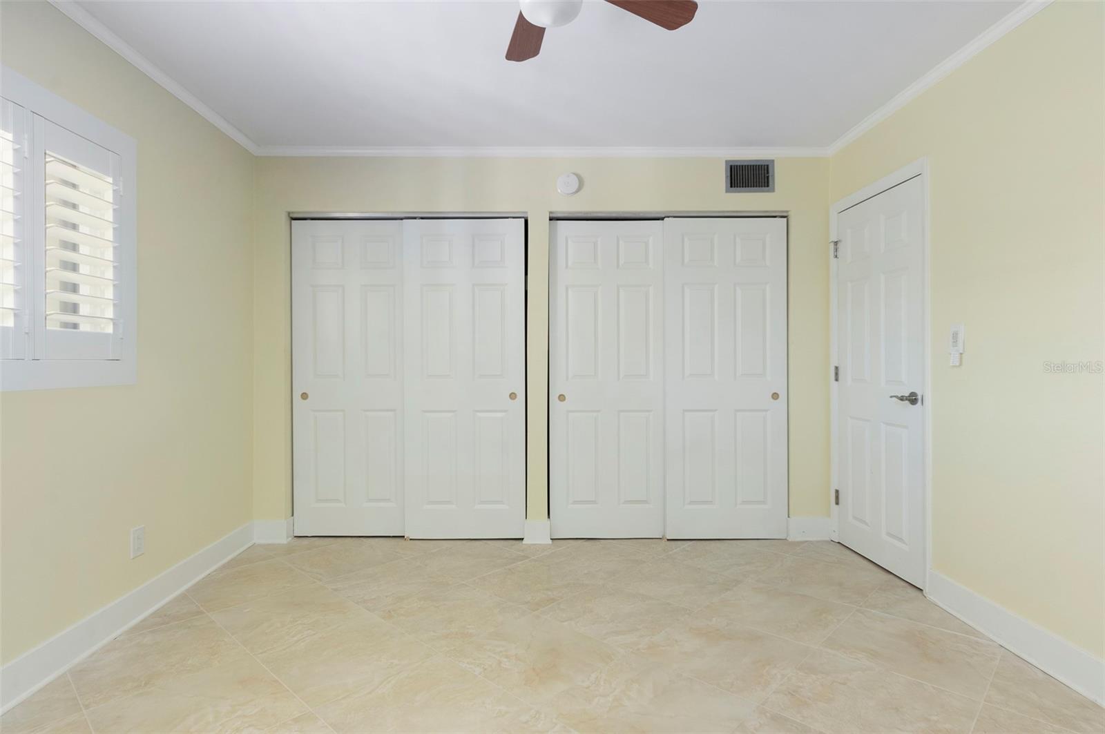 2nd Bedroom features Double Closets